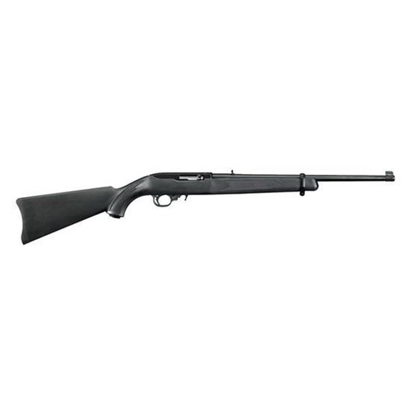 RUG 10/22 CARBINE 22LR 18.5" BLUED BLK SYN 10RD