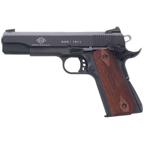 BLG GSG 1911 22LR 5" WALNUT GRIPS 10RD