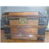 Image 1 : WM Lorenz Slat Top Trunk With Tray- 27"H X 39"W X 22"D- Very Good Condition