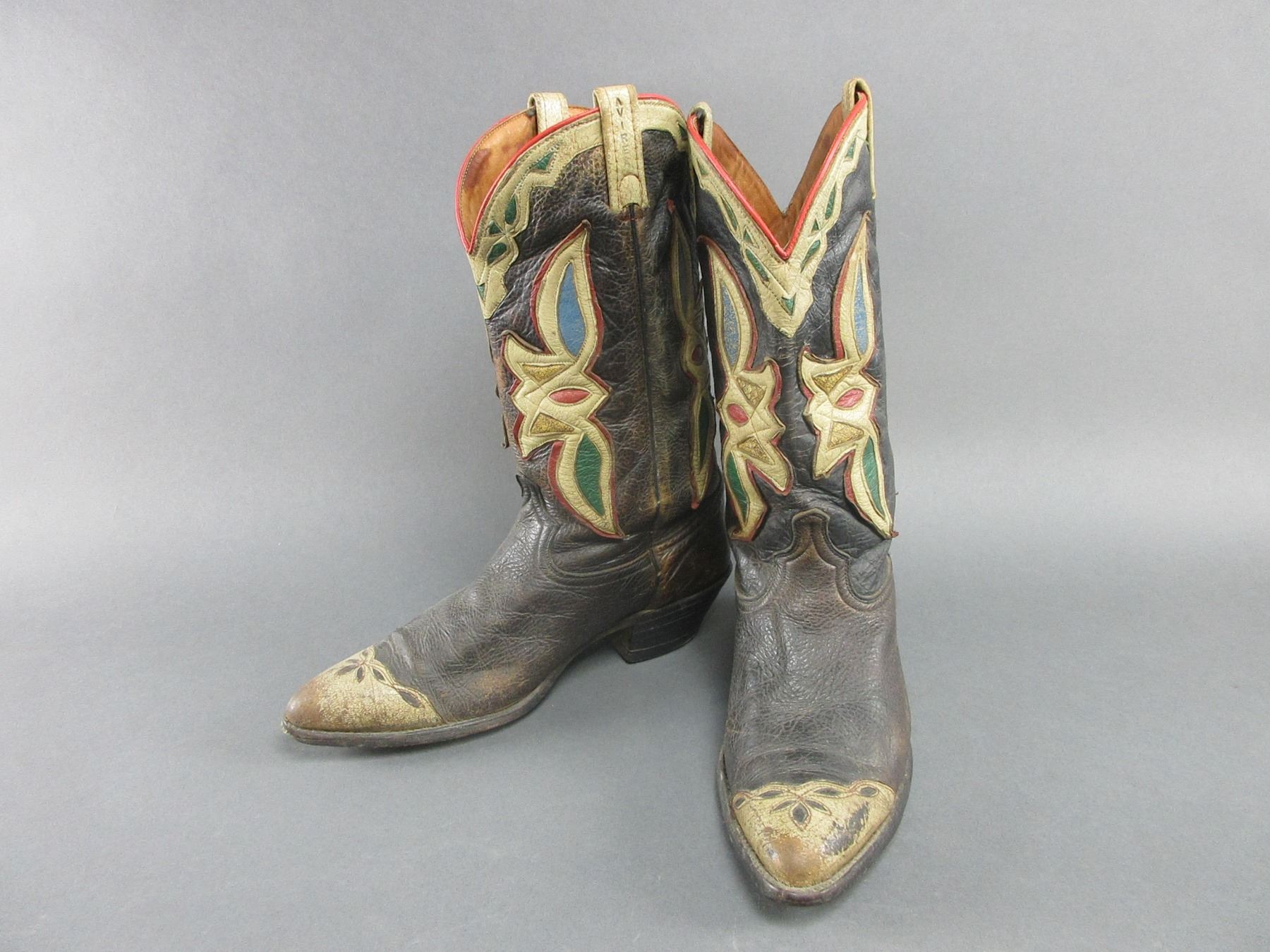 Fancy Avirex Cowboy Boots 11D Fair Condition