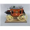Image 1 : Signed Oscar Abbot Downing Handmade California Wells Fargo Stage Coach- 8.5"H X 11.5"L X 6"D- Excell