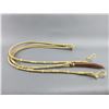Image 1 : Rawhide Romal Reins- 8'L With 10" Poppers- Like New Condition