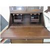 Image 3 : Drop Front Desk/China Cabinet- Claw Feet- Key- 72"H X 30"W X 16"D- Decent Condition