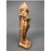 Image 2 : Chalkware Indian Statue- 16"H X 4" Base