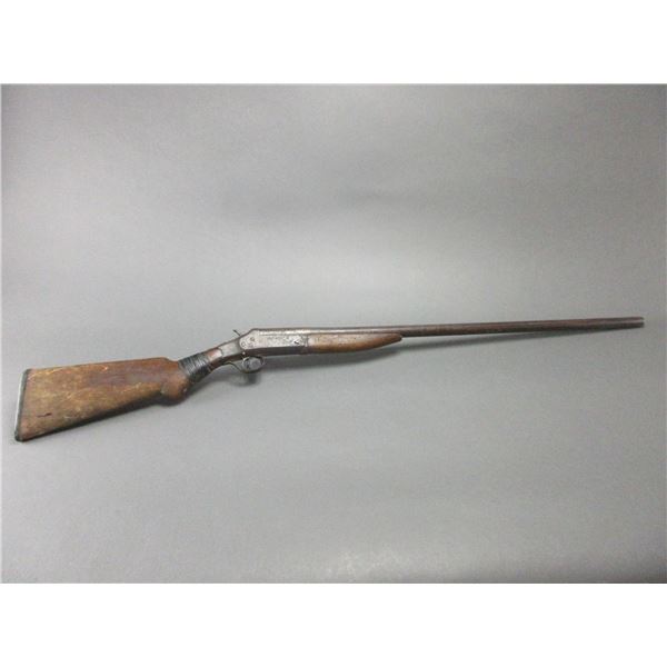 Old 12ga Single Shot Shotgun- Works- Rough Condition- #NA