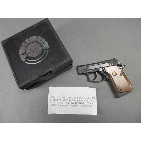 Taurus Model PT22 Semi-Automatic Pistol- .22LR- 2.75" Barrel- Box- Manual- Very Good Condition