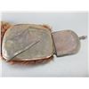 Image 4 : Tooled Bearhide Covered Saddle Bags- 7.5" X 7.5"- Good Condition