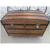 Image 1 : Antique Trunk With Tray- 23"H X 39"W X 21"D- Very Good Condition