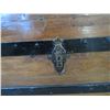 Image 2 : Antique Trunk With Tray- 23"H X 39"W X 21"D- Very Good Condition
