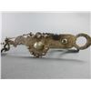 Image 2 : Unmarked Silver Overlaid Loose Jaw Bit- Carmel Cheek- Spoon Mouth- Slobber Bar- Ball Rein Chains- Fa
