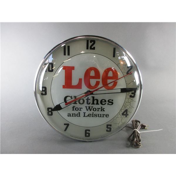 Lee Clock- Works- 15"- Some Cracking On Face
