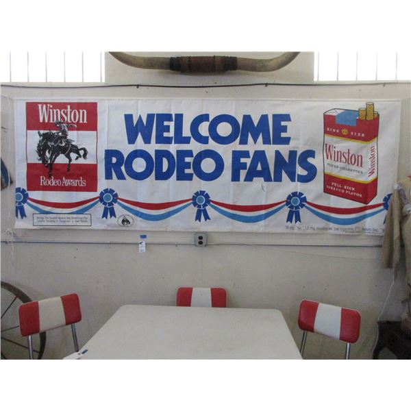 Winston Welcome Rodeo Fans Banner- 118" X 41"