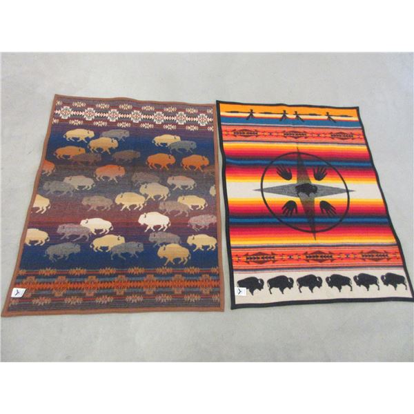2 Small Pendleton Rugs- 43" X 33"- Like New