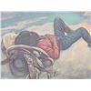 Image 3 : Signed Lon Megargee Cowboy Cloud Print- 39" X 26"