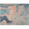 Image 4 : Signed Lon Megargee Cowboy Cloud Print- 39" X 26"
