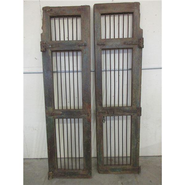 Pair Of Old Jail Doors- 72" X 19"
