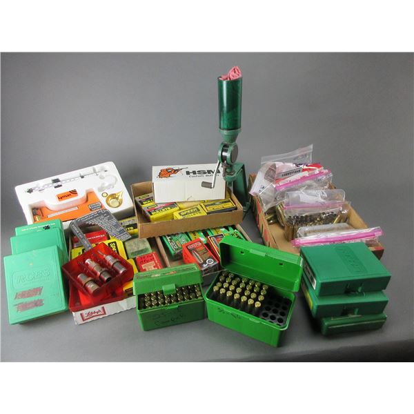 Reloading Supplies- RC BS Press- Bullets- Brass- Dies- Lyman Model 1000 Scale