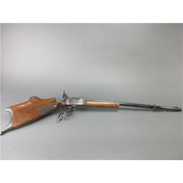German Target Parlor Rifle- 4MM- 6" Barrel- Bar Shooter- Front Load- Peep Sight- Front Sight Is Miss