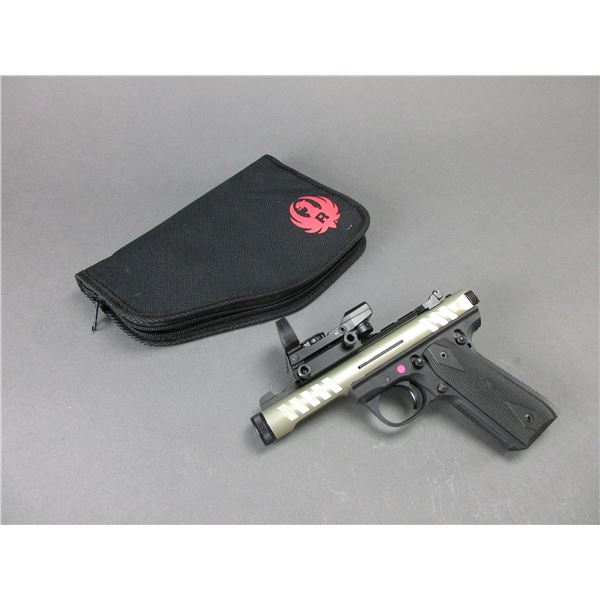Ruger Model 22/45 Lite Semi-Automatic Pistol- .22 LR- 5.75" Barrel- Tru Glo Sights- Soft Case- Like 