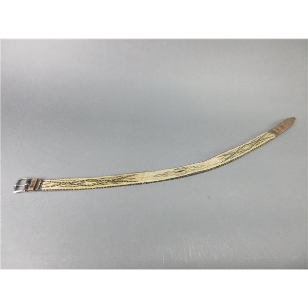 Deer Lodge Prison Horsehair Belt- 38" X 1.5"- Minor Damage On Back