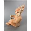 Image 5 : Terra Cotta Seated Mayan Pottery Figure- 14"H X 9"W- Looks Like A Piece Has Broken Off And Been Repa