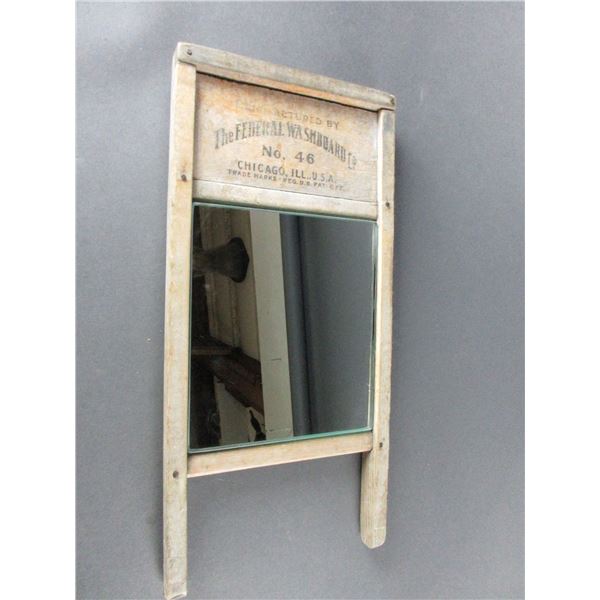 Federal Washboard Co Washboard- Mirror- 17.5" X 8.5"