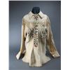 Image 1 : Beaded And Fringed Native Leather Shirt With Pockets- 29"L- Good Condition