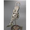 Image 2 : Unmarked Silver Overlaid Stainless Cactus Flower Pattern Bit- Santa Barbara Cheek- Mona Lisa Mouth- 