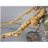 Image 2 : Rawhide 1 Ear Headstall With Romal Reins- Unmarked Silver Overlaid Bit- Arizona Style Cheek- High Po