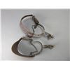 Image 3 : Unmarked Double Mounted Silver And Brass Transitional Spurs- .75" Bands- 2.5" Shanks- 10 Point Rowel