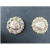 Image 1 : Unmarked Sterling Visalia Style Conchos- Domed- Engraved- Scalloped- Loop Back- 1.5"