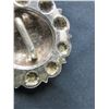 Image 3 : Unmarked Sterling Visalia Style Conchos- Domed- Engraved- Scalloped- Loop Back- 1.5"