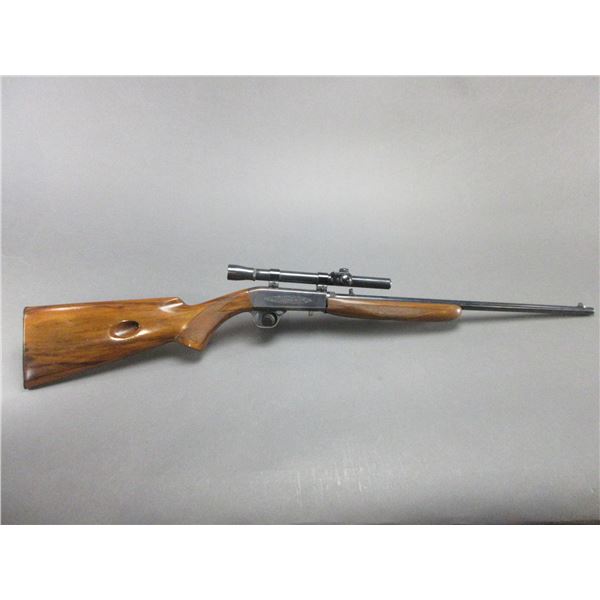 Belgium Made Browning Semi-Automatic Carbine- .22 LR- 19" Barrel- Checkered- Engraved- Weaver J 2.5X