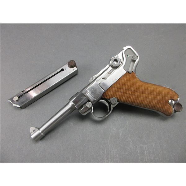 American Eagle Stainless Semi-Automatic Pistol- 9MM- 4" Barrel- 2 Mags- DOM 1993- Like New Condition