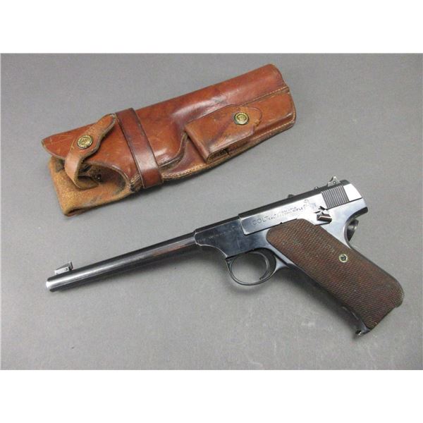 Colt Woodsman 1st Model Semi-Automatic Pistol- .22 LR- High Velocity- 5  Barrel- 2 Two Tone Mags- Or