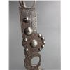Image 3 : Marked No 2 (Larios) Silver Inlaid Bit- Santa Barbara Style Cheek- Spade Mouth- Slobber Bar- Rein Ch