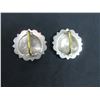 Image 2 : Marked F Schultz Sterling Heart Loop Back Conchos- 1.5"- Domed- Engraved- Scalloped- New Condition