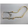 Image 1 : Rawhide Headstall Attributed To Luis Ortega- Great Condition- Unmarked Silver And Brass Overlaid Bit