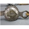 Image 2 : Rawhide Headstall Attributed To Luis Ortega- Great Condition- Unmarked Silver And Brass Overlaid Bit