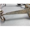 Image 3 : Rawhide Headstall Attributed To Luis Ortega- Great Condition- Unmarked Silver And Brass Overlaid Bit