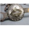 Image 8 : Rawhide Headstall Attributed To Luis Ortega- Great Condition- Unmarked Silver And Brass Overlaid Bit