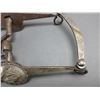 Image 9 : Rawhide Headstall Attributed To Luis Ortega- Great Condition- Unmarked Silver And Brass Overlaid Bit