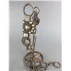 Image 1 : Unmarked Buermann Silver Inlaid Bird Bit- Carmel Cheek- Halfbreed Mouth- Double Slobber Chains- Rein