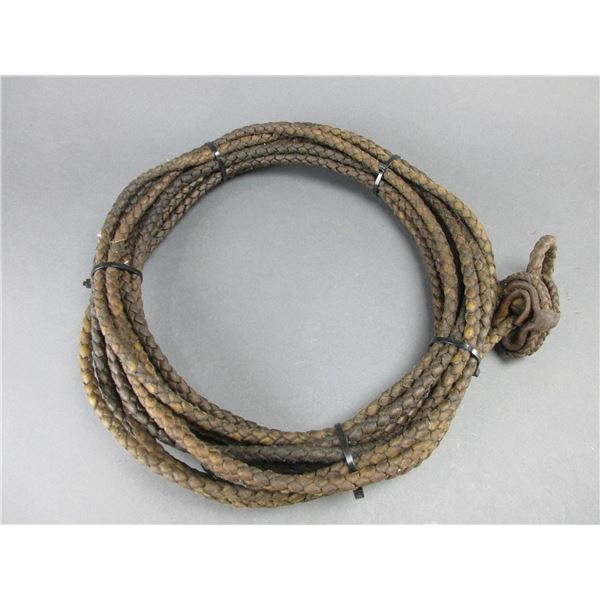 45' Braided Rawhide Riata- Good Condition