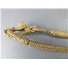 Image 2 : Braided Rawhide Romal Reins Attributed To Luis Ortega- 93" With Popper- Excellent Work