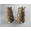 Image 2 : Unmarked Colored Dots Basket Stamped Cowboy Cuffs- 6.5"L