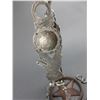 Image 2 : Marked B-C 1/4 Silver Overlaid Stainless Bit- Eagle Cheek- Spade Mouth- Slobber Bar- Rein Chains- Gr