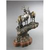 Image 7 : Marked F Boyer Bronze- "Three Bucks"- 19"H- Base 9" X 10"- Great Piece