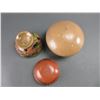 Image 4 : 3 Indian Pots- Smaller 2 Have Hairline Cracks