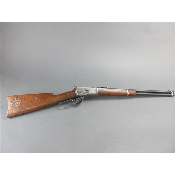 Winchester Model 1892 Lever Action Saddle Ring Carbine- .44 WCF- 20" Barrel- Walking Liberty Half Do